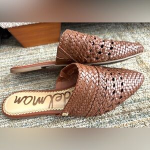 Sam Edelman leather mule flats